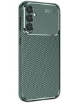 Mey İthalat®  Samsung Galaxy S25 Kılıf Auto Focus Karbon Kapak - Koyu Yeşil