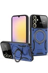 Mey İthalat®  Samsung Galaxy S25 Kılıf Joy Lens Standlı Kapak - Lacivert