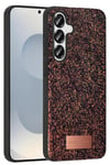 Mey İthalat®  Samsung Galaxy S25 Plus Bright Simli Kapak - Derin Mor