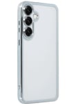 Mey İthalat®  Samsung Galaxy S25 Plus Kılıf  Lensli Silikon - Gümüş