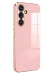 Mey İthalat®  Samsung Galaxy S25 Plus Kılıf Volet Silikon - Pembe