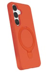 Mey İthalat®  Samsung Galaxy S25 Regal Magsafe Standlı Kapak - Turuncu