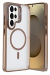 Mey İthalat®  Samsung Galaxy S25 Ultra Flet Lens Magsafe Kapak - Gold
