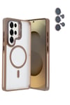 Mey İthalat®  Samsung Galaxy S25 Ultra Flet Lens Magsafe Kapak - Gold