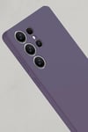 Mey İthalat®  Samsung Galaxy S25 Ultra Kılıf Nano içi Kadife Silikon - Mor