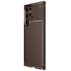 Mey İthalat®  Samsung Galaxy S25 Ultra Kılıf Auto Focus Karbon Kapak - Kahverengi