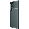 Mey İthalat®  Samsung Galaxy S25 Ultra Kılıf Auto Focus Karbon Kapak - Koyu Yeşil