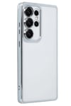 Mey İthalat®  Samsung Galaxy S25 Ultra Kılıf  Lensli Silikon - Gümüş
