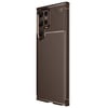 Mey İthalat®  Samsung Galaxy S25 Ultra Kılıf Auto Focus Karbon Kapak - Kahverengi