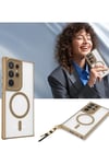 Mey İthalat®  Samsung Galaxy S25 Ultra Kılıf Enka Magsafe Silikon Kılıf - Desert