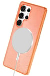 Mey İthalat®  Samsung Galaxy S25 Ultra Star Magsafe Kapak - Turuncu