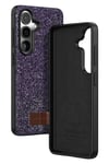 Mey İthalat®  Samsung Galaxy S26 Bright Simli Kapak - Derin Mor