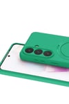 Mey İthalat®  Samsung Galaxy S26 Plus Regal Magsafe Standlı Kapak - Yeşil