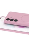 Mey İthalat®  Samsung Galaxy S26 Regal Magsafe Standlı Kapak - Açık Pembe