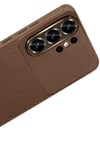 Mey İthalat®  Samsung Galaxy S26 Ultra Auto Focus Karbon Kapak - Kahverengi