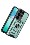 Mey İthalat®  Samsung Galaxy S26 Ultra Pars Lens Yüzüklü Silikon - Yeşil