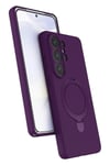 Mey İthalat®  Samsung Galaxy S26 Ultra Regal Magsafe Standlı Kapak - Derin Mor