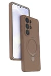 Mey İthalat®  Samsung Galaxy S26 Ultra Regal Magsafe Standlı Kapak - Çöl Titanyum