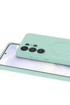 Mey İthalat®  Samsung Galaxy S26 Ultra Regal Magsafe Standlı Kapak - Su Yeşili