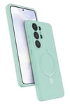 Mey İthalat®  Samsung Galaxy S26 Ultra Regal Magsafe Standlı Kapak - Su Yeşili