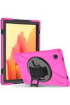 Mey İthalat®  Samsung Galaxy T220 Tab A7 Lite 8.7 Kılıf Amazing Tablet Kapak - Pembe