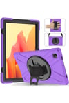 Mey İthalat®  Samsung Galaxy T500 Tab A7 10.4 Kılıf Amazing Tablet Kapak - Mor