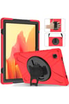 Mey İthalat®  Samsung Galaxy T500 Tab A7 10.4 Kılıf Amazing Tablet Kapak - Kırmızı