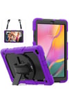 Mey İthalat®  Samsung Galaxy T510 Tab A 10.1 Kılıf Pars Tablet Kapak - Mor