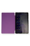 Mey İthalat®  Samsung Galaxy T970 Tab S7 Plus 12.4 Kılıf Tablet Smart Kılıf - Mor
