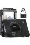 Mey İthalat®  Samsung Galaxy Tab A9 Kılıf Amazing Tablet Kapak - Siyah