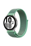 Mey İthalat®  Samsung Galaxy Watch 4 Hasırlı Cırtcırtlı Kordon - Turkuaz