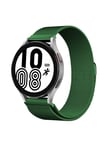 Mey İthalat®  Samsung Galaxy Watch 4 Metal Mıknatıslı Kordon - Haki Yeşil