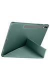 Mey İthalat®  Samsung Galaxy X610 Tab S9 FE Plus 12.4 Kılıf Kalemlikli Mars Tablet Kılıfı - Koyu Yeşil