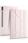 Mey İthalat®  Samsung Galaxy X610 Tab S9 FE Plus 12.4 Kılıf Kalemlikli Mars Tablet Kılıfı - Rose Gold