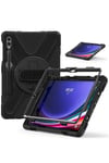 Mey İthalat®  Samsung Galaxy X610 Tab S9 FE Plus 12.4 Kılıf Amazing Tablet Kapak - Siyah