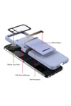 Mey İthalat®  Samsung Galaxy Z Flip 4 Kılıf Belt Flip Kapak - Lacivert