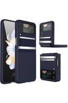 Mey İthalat®  Samsung Galaxy Z Flip 4 Kılıf Belt Flip Kapak - Lacivert