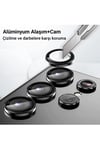 Mey İthalat®  Samsung Galaxy Z Flip 5 Valdez Metal Kamera Lens - Krem
