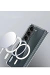 Mey İthalat®  Samsung Galaxy Z Fold 6 Kılıf Magneticsafe Şeffaf Silikon - Şeffaf