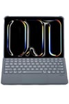 Mey İthalat®  T5504D iPad Pro 11 (2024) Kılıf Palermo Ledli Klavyeli Standlı Tablet Kılıfı - Siyah