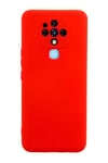 Mey İthalat®  Tecno Camon 16 Kılıf Nano içi Kadife Silikon - Kırmızı