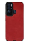 Mey İthalat®  Tecno Pova Neo Kılıf Loop Deri Silikon - Kırmızı