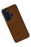Mey İthalat®  Tecno Pova Neo Kılıf Loop Deri Silikon - Kahverengi
