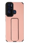 Mey İthalat®  Tecno Pova Neo Kılıf Mega Standlı Silikon - Pudra