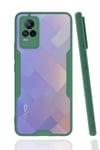 Mey İthalat®  Vivo V21e Kılıf Platin Silikon - Yeşil
