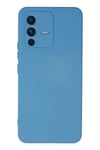 Mey İthalat®  Vivo V23 5G Kılıf Nano içi Kadife Silikon - Mavi