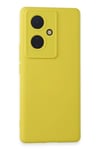 Mey İthalat®  Vivo V29 Lite Kılıf Nano içi Kadife Silikon - Sarı