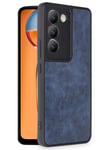 Mey İthalat®  Vivo V30 Lite 4G Kılıf Aras Deri Kapak - Lacivert