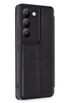Mey İthalat®  Vivo V30 Lite 4G Kılıf Flip Cover - Siyah