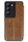 Mey İthalat®  Vivo V30 Lite 4G Kılıf Flip Cover - Taba